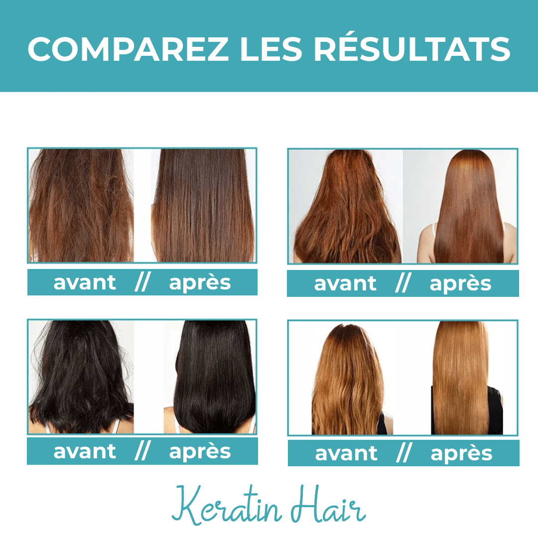 Masque Cetin et Brillance - Keratin Hair [2+1 GRATUIT]